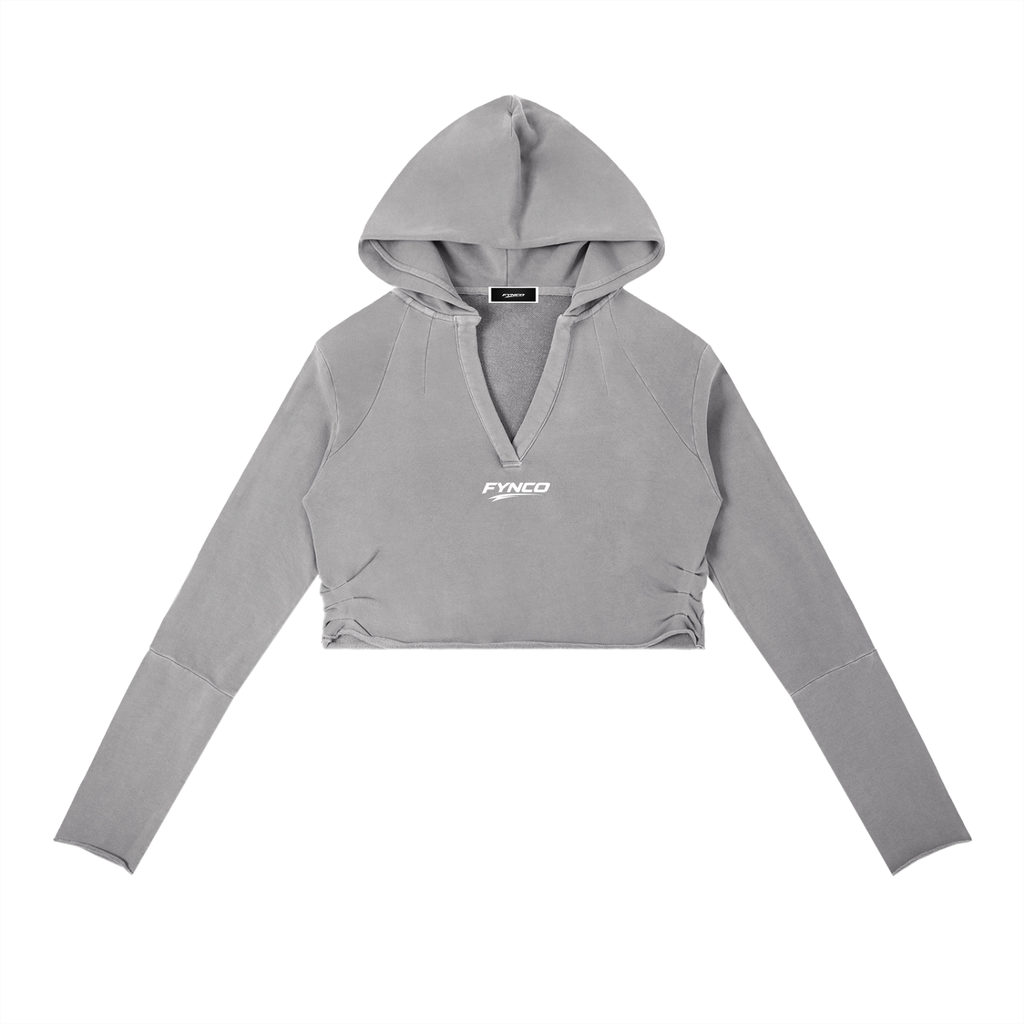 Fynco Vintage Washed Raw Edge Hoodie