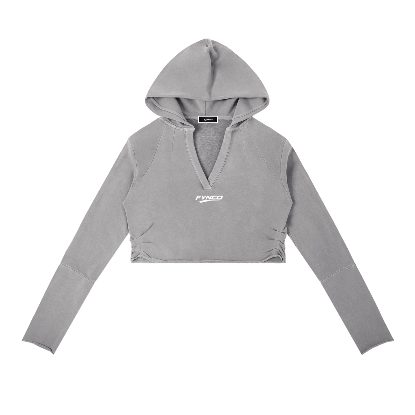 Fynco Vintage Washed Raw Edge Hoodie