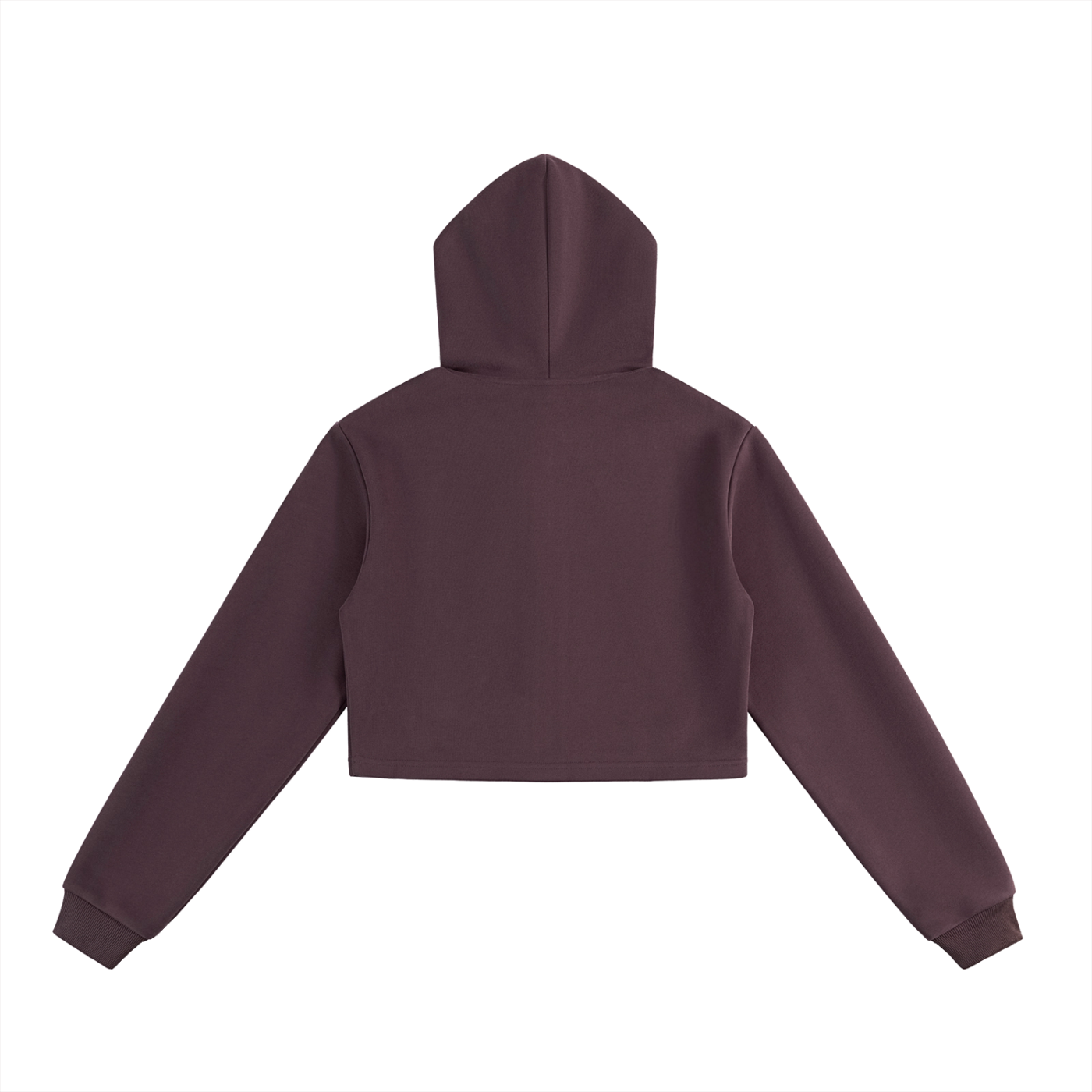 Fynco Essential Cropped Zip-Up Hoodie