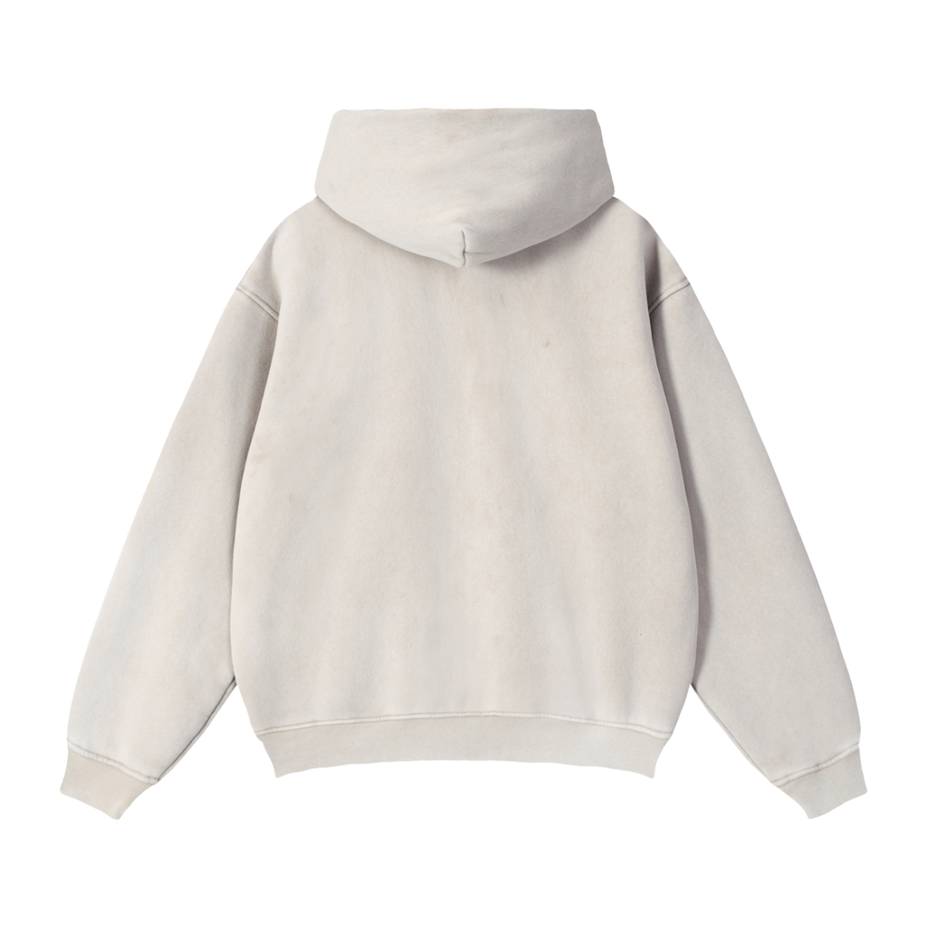Fynco Zip-Through Boxy Fleece Hoodie