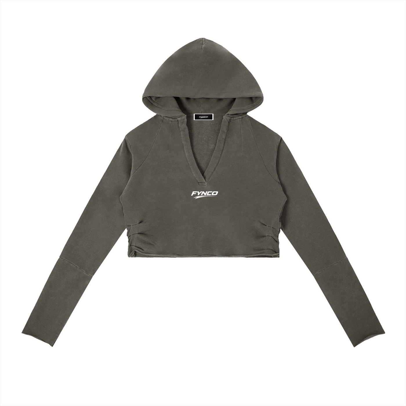 Fynco Vintage Washed Raw Edge Hoodie