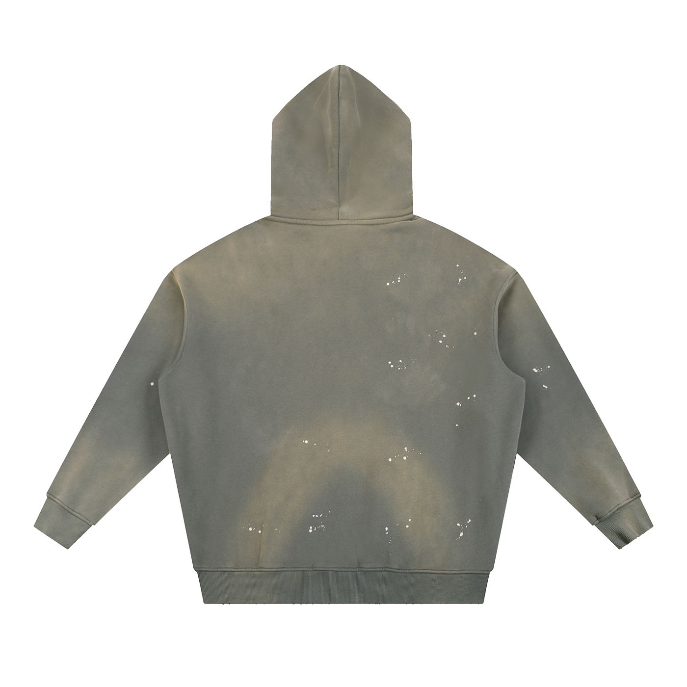 Fynco Vintage Washed Frayed Fleece Hoodie