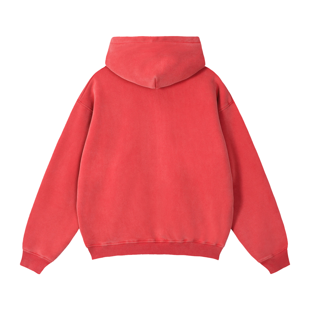 Fynco Zip-Through Boxy Fleece Hoodie