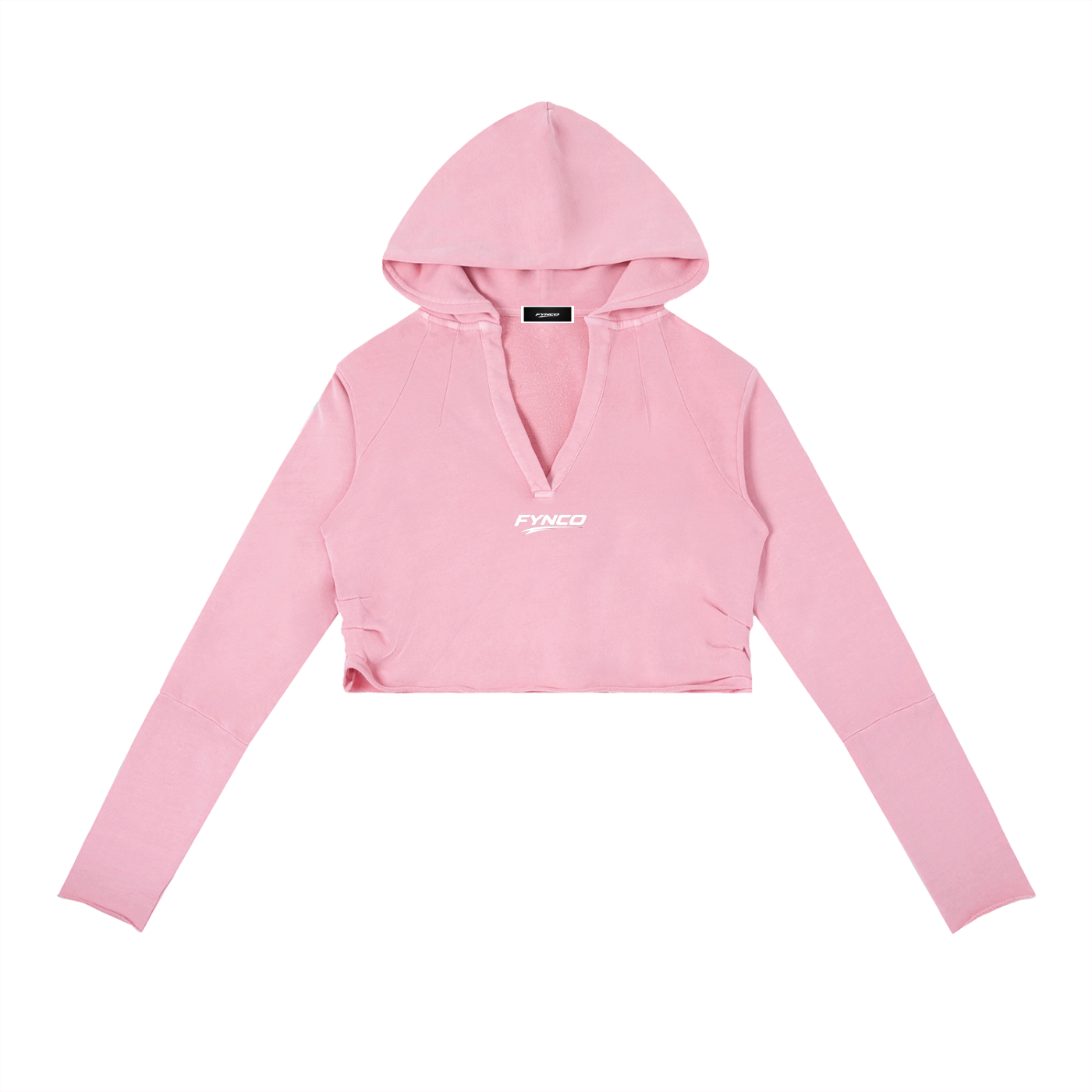 Fynco Vintage Washed Raw Edge Hoodie