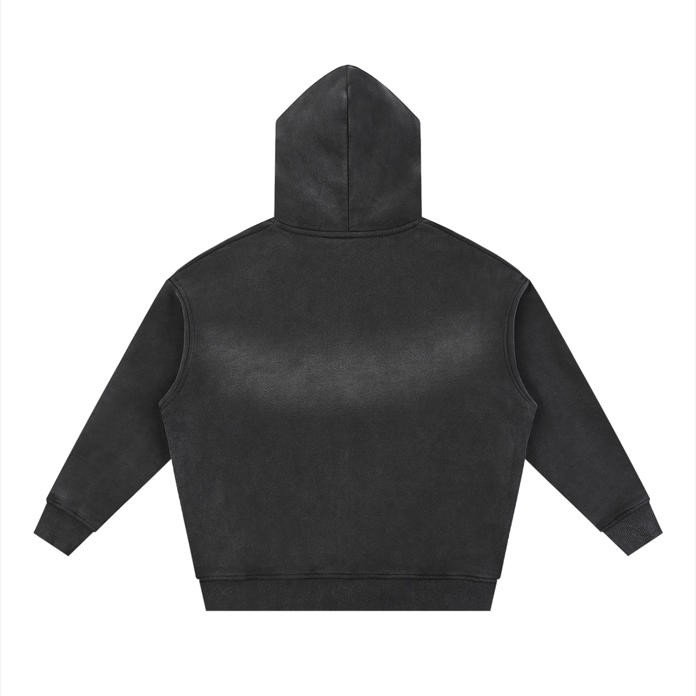 Fynco Sunfade Two-way Zipper Boxy Fleece Hoodie