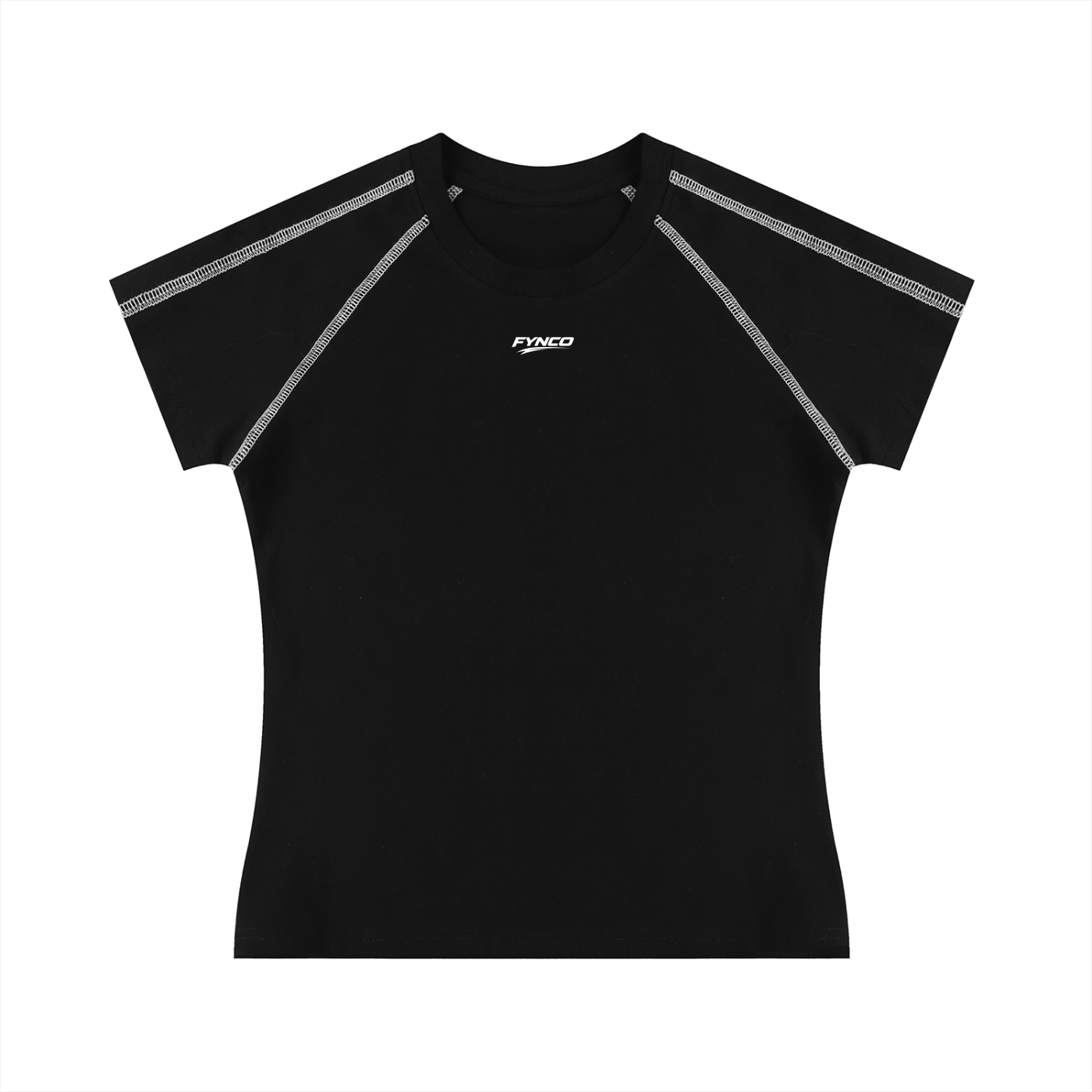 Fynco Women's Contrast Stitch Raglan T-Shirt