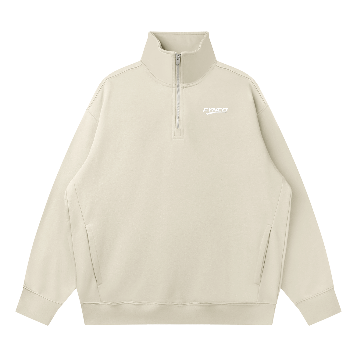 Fynco Quarter-Zip Drop Shoulder Sweatshirt