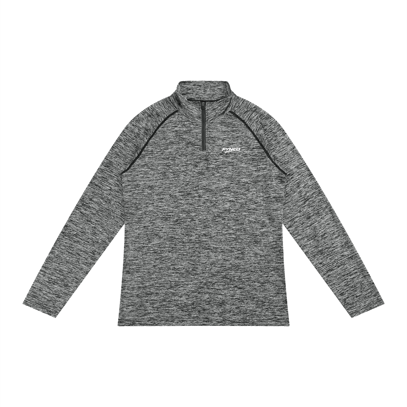 Fynco Men's Quarter-Zip Performance Long Sleeve T-Shirt