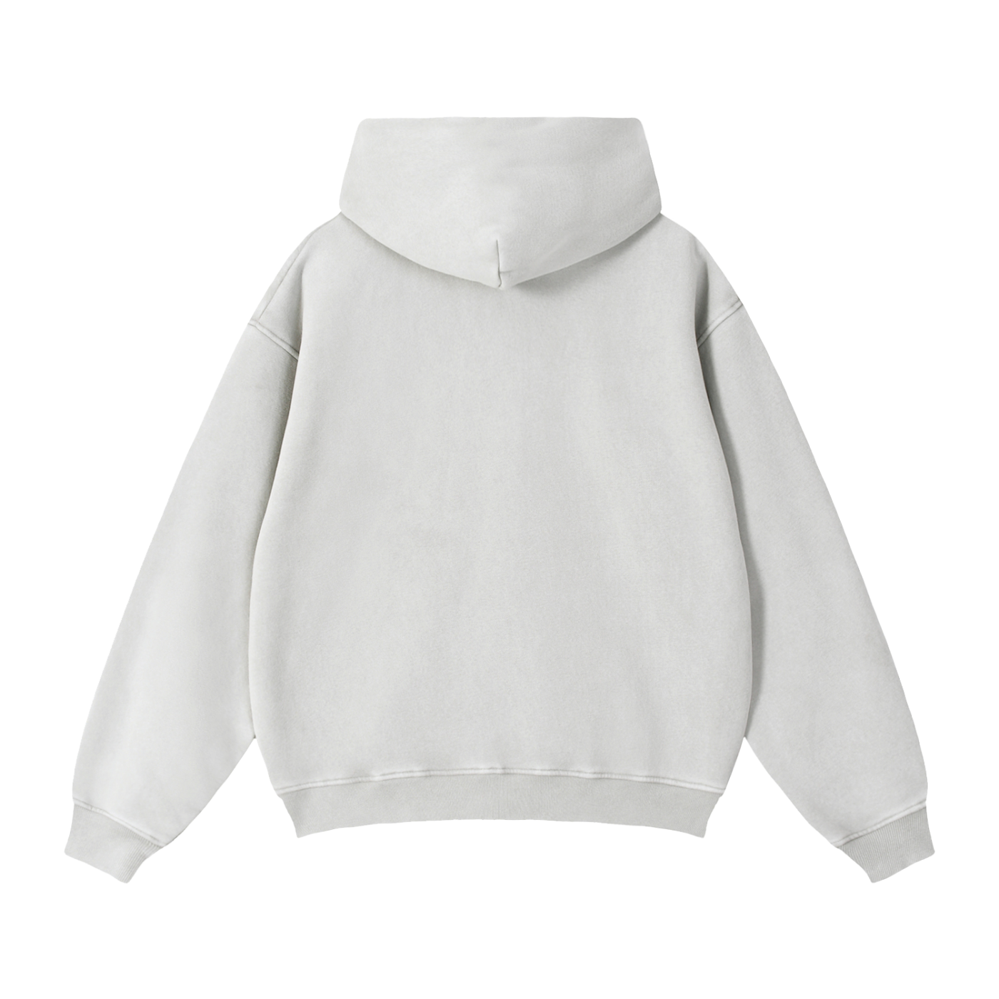 Fynco Zip-Through Boxy Fleece Hoodie