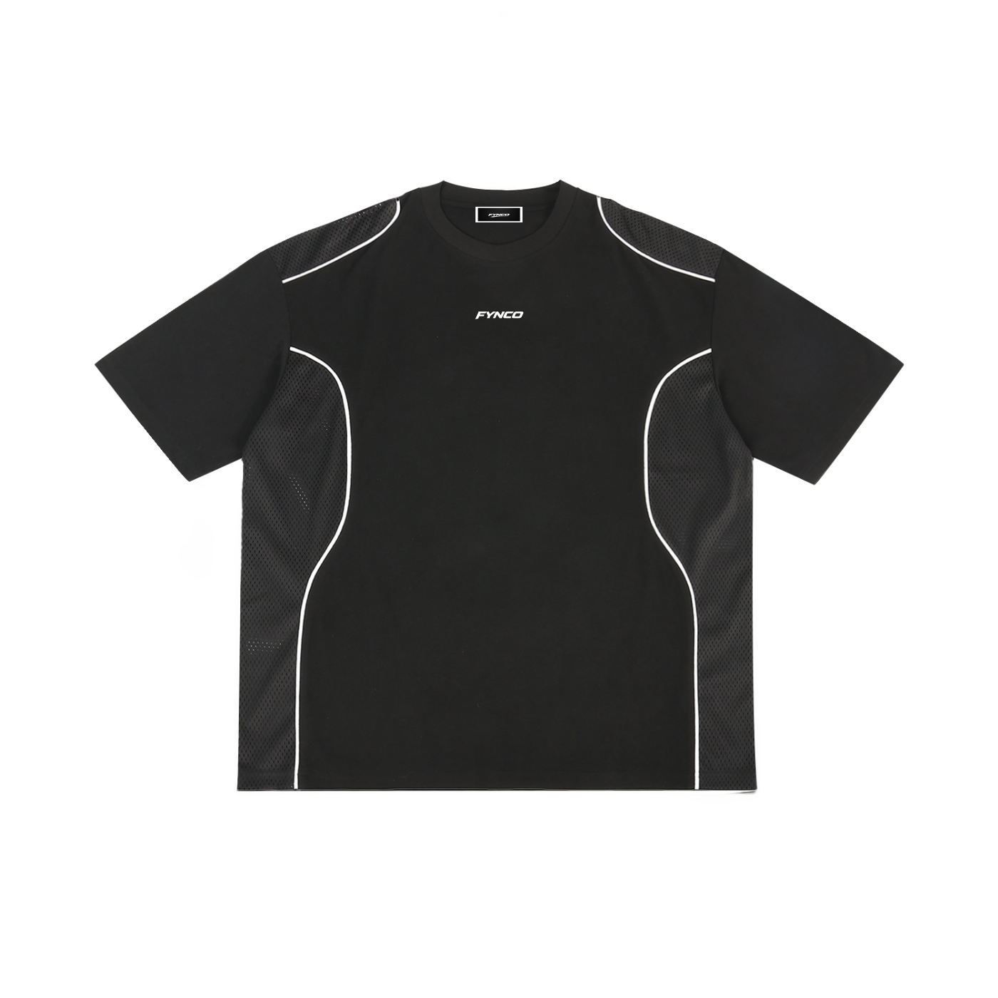 Fynco Contrast Piped Panel T-Shirt