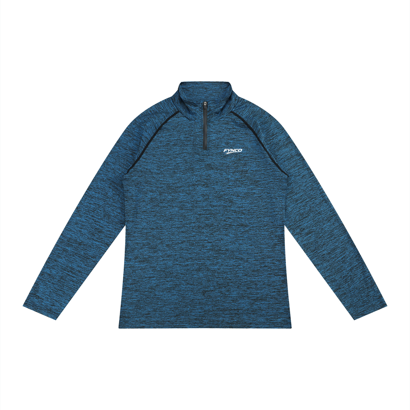 Fynco Men's Quarter-Zip Performance Long Sleeve T-Shirt