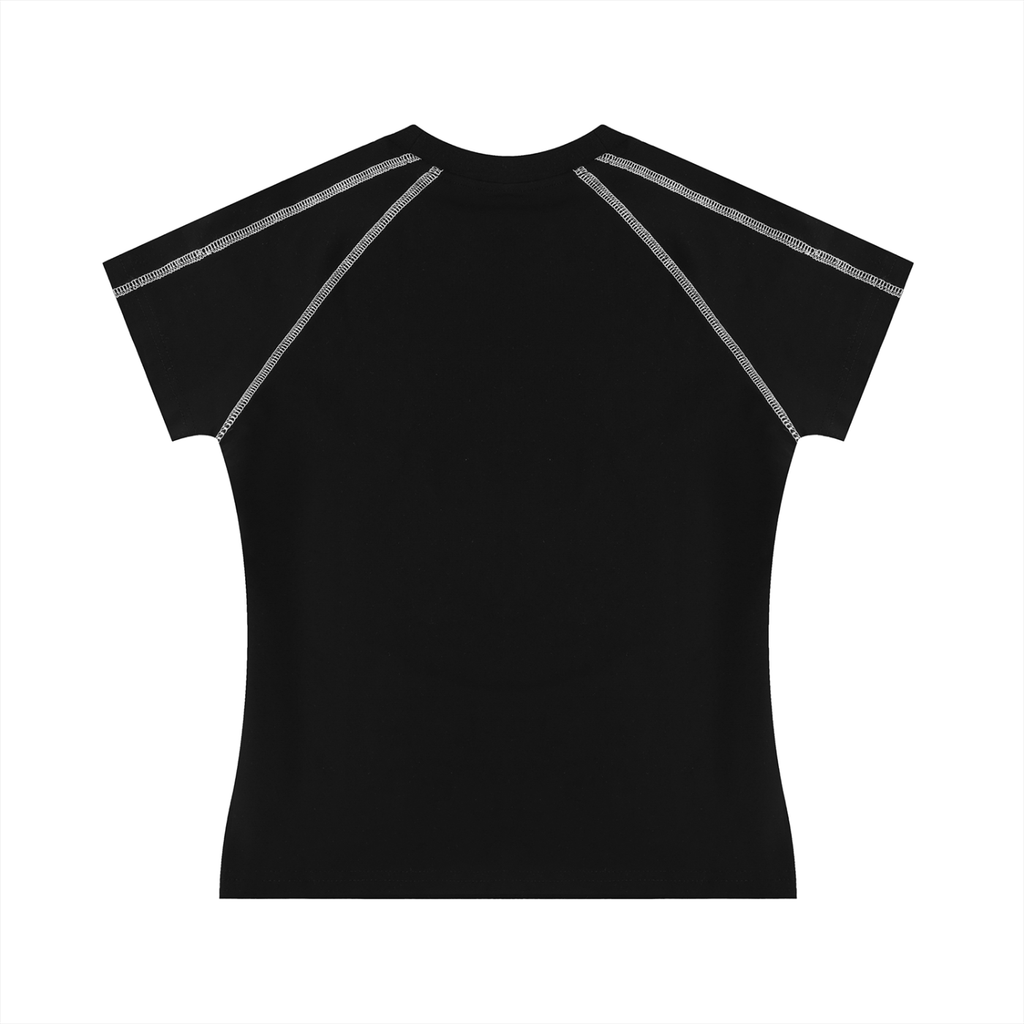 Fynco Women's Contrast Stitch Raglan T-Shirt
