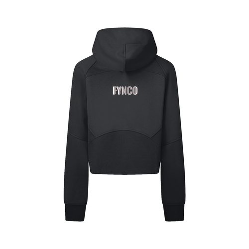 Fynco Cropped Zip-Through Hoodie