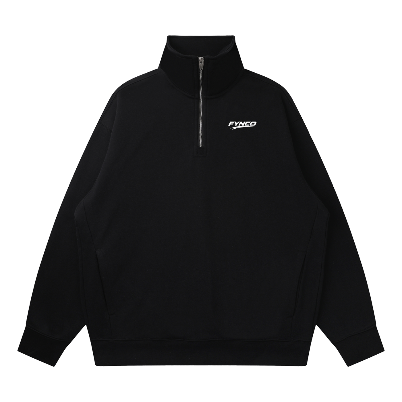 Fynco Quarter-Zip Drop Shoulder Sweatshirt
