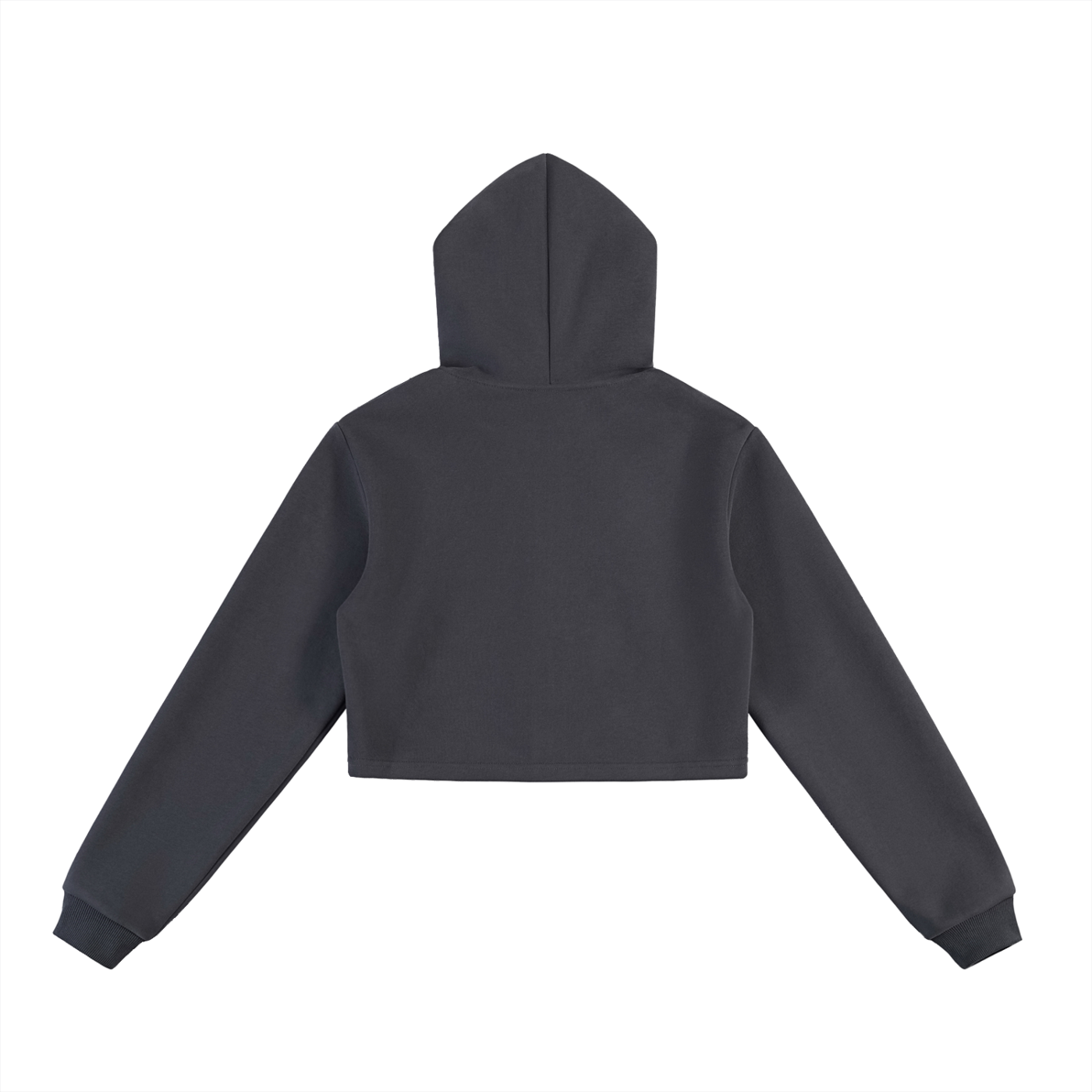 Fynco Essential Cropped Zip-Up Hoodie