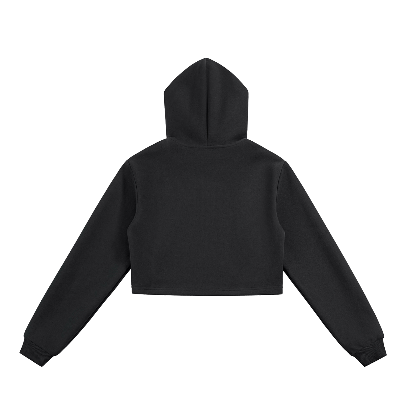 Fynco Essential Cropped Zip-Up Hoodie