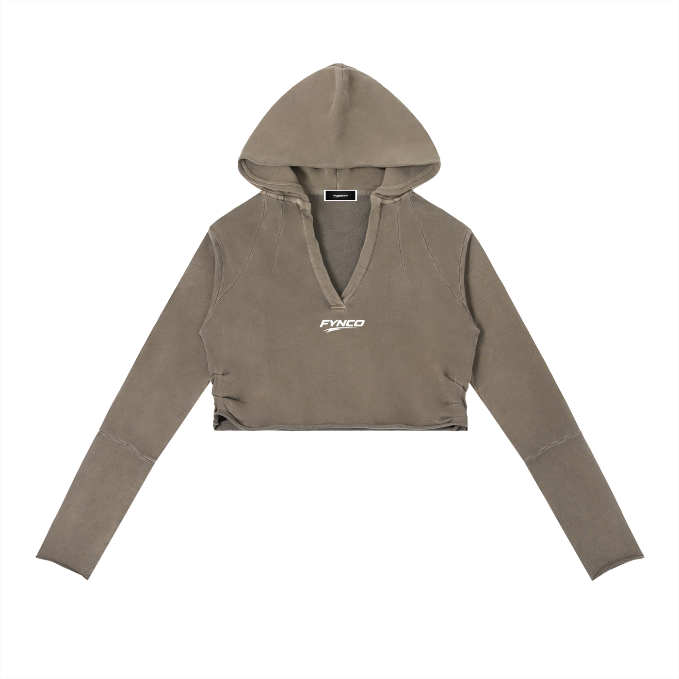 Fynco Vintage Washed Raw Edge Hoodie