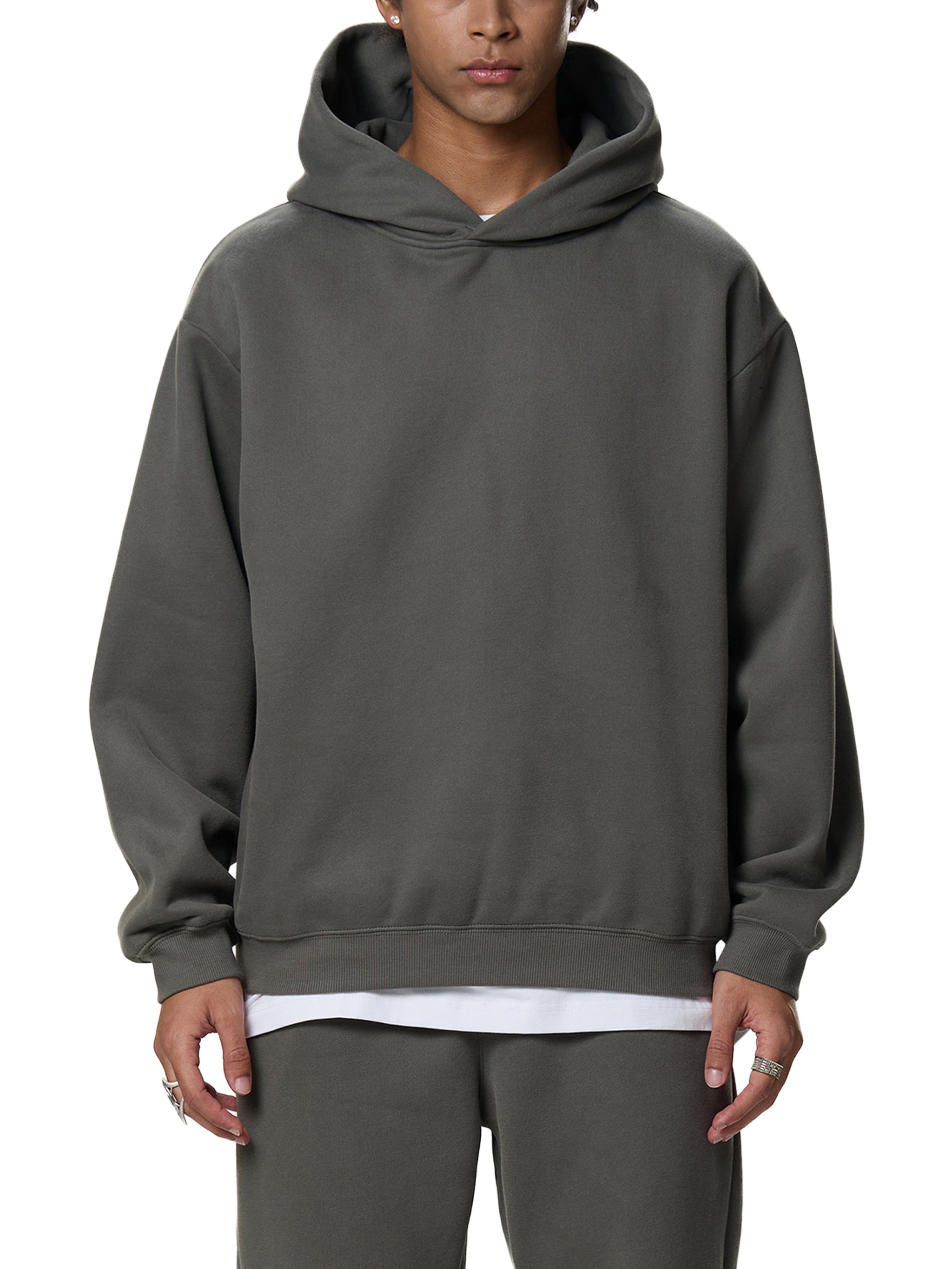 Fynco Fleeced Boxy Hoodie