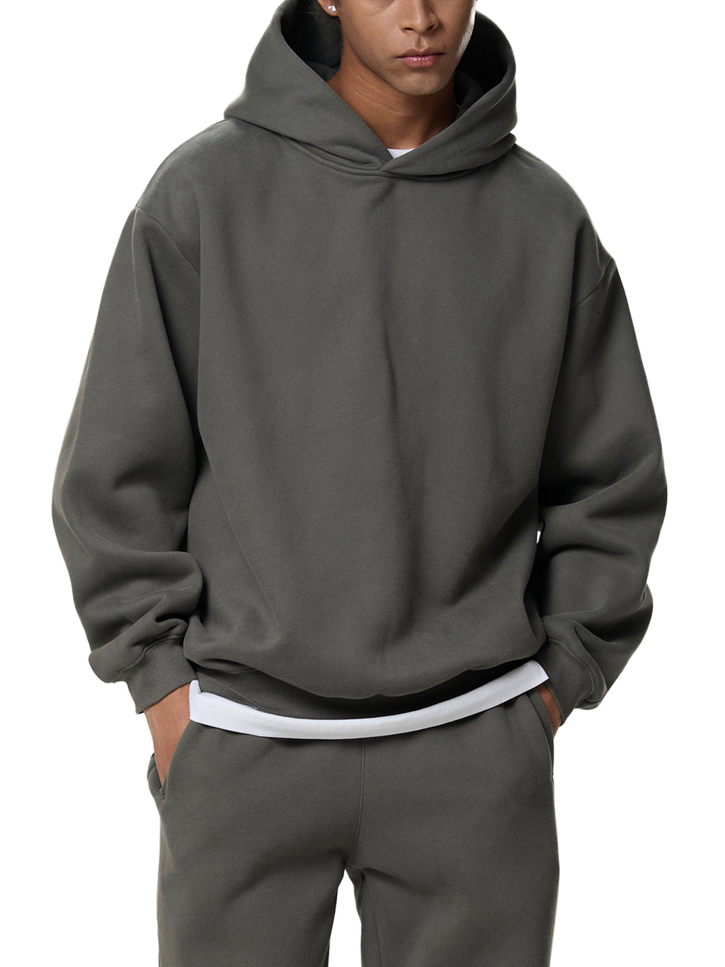 Fynco Fleeced Boxy Hoodie