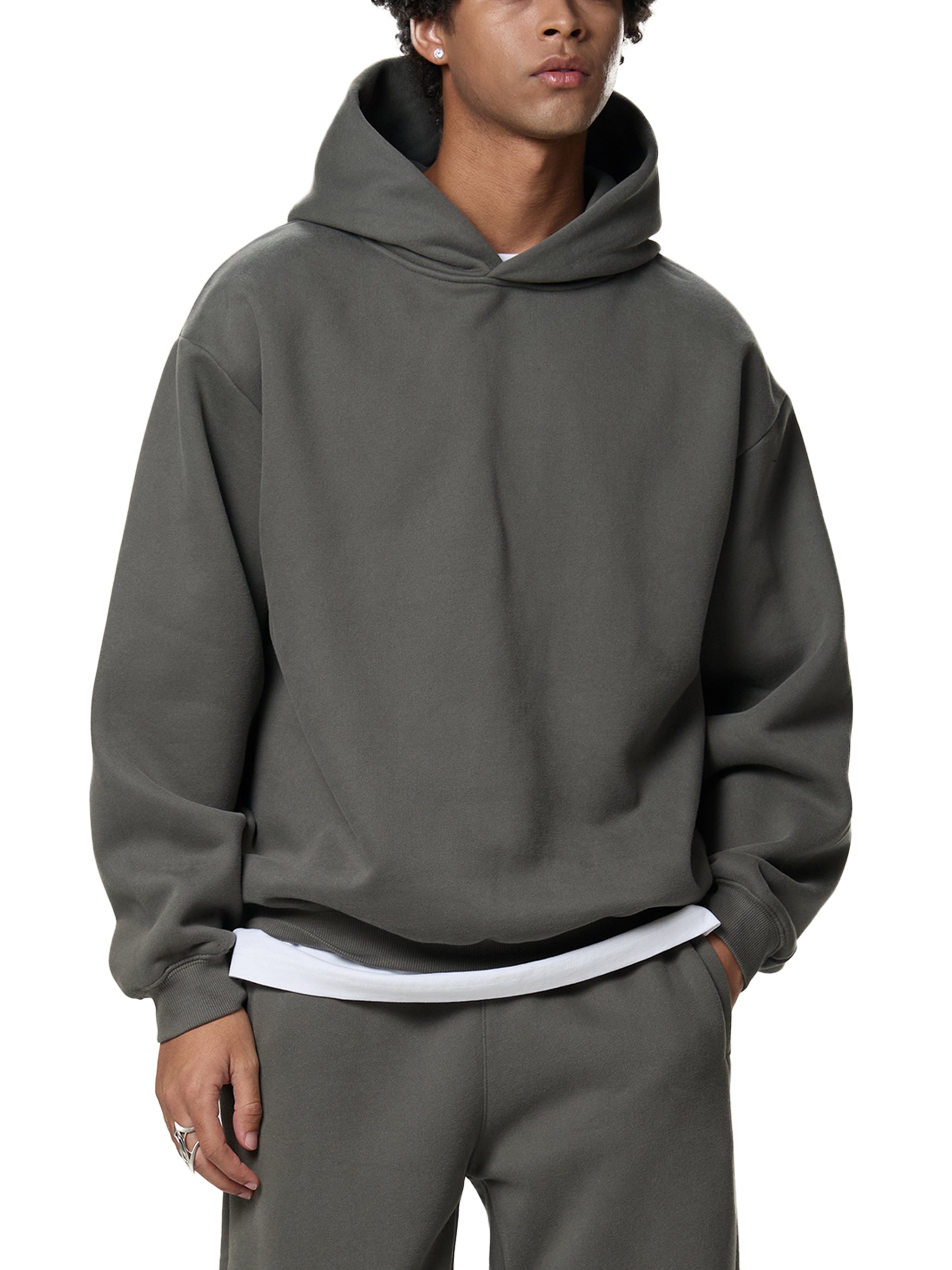 Fynco Fleeced Boxy Hoodie