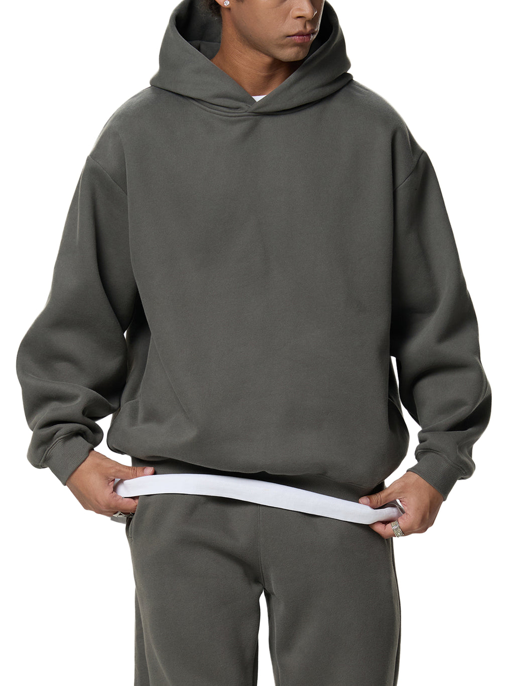 Fynco Fleeced Boxy Hoodie