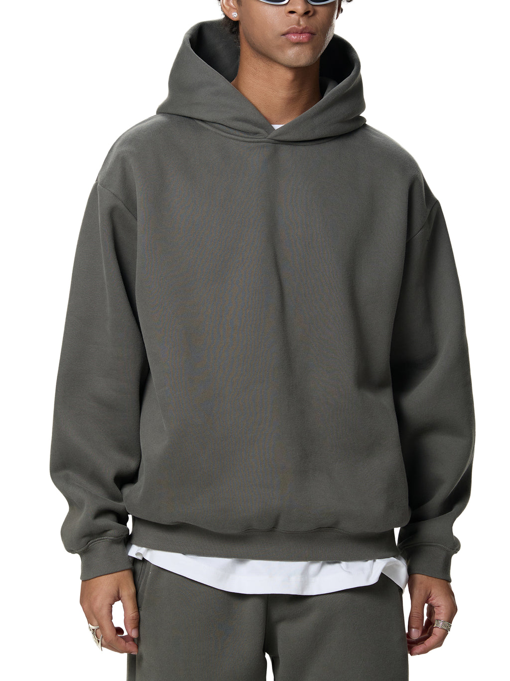 Fynco Fleeced Boxy Hoodie