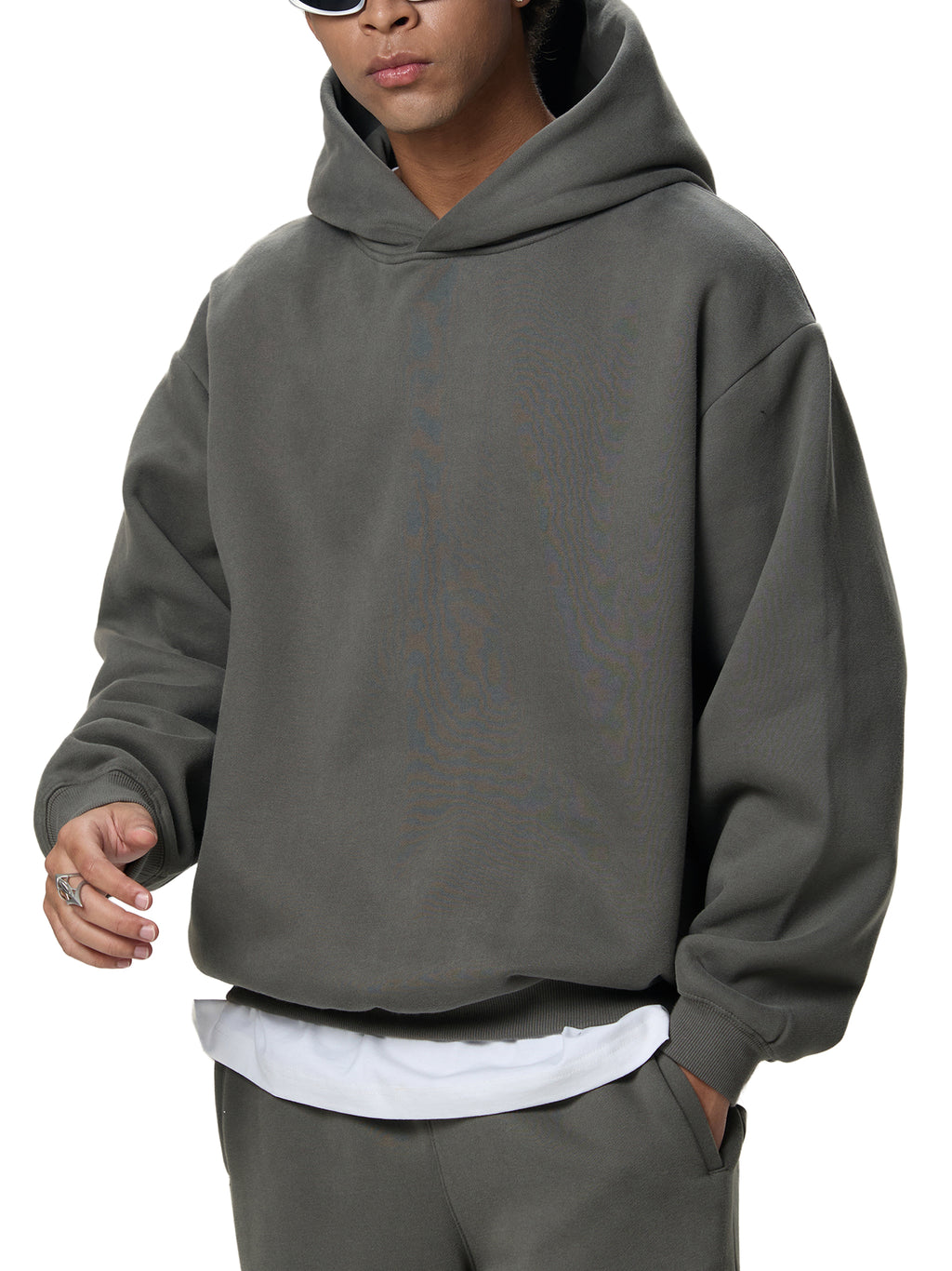 Fynco Fleeced Boxy Hoodie