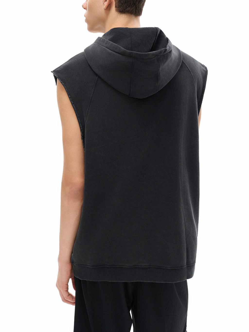 Fynco Snow Washed Sleeveless Hoodie