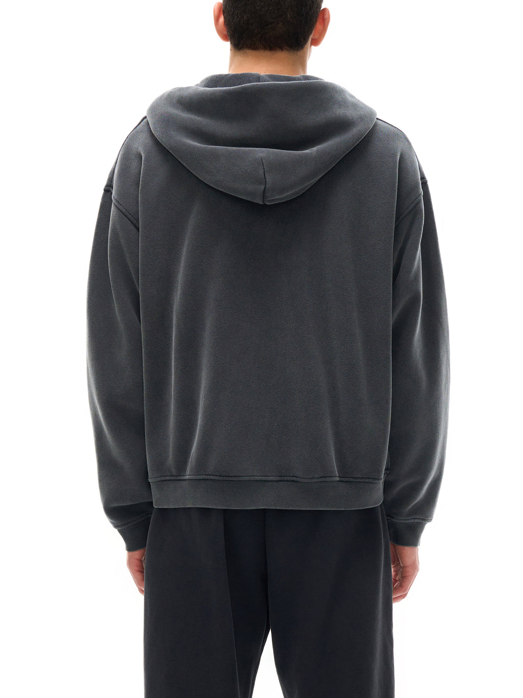 Fynco Zip-Through Boxy Fleece Hoodie