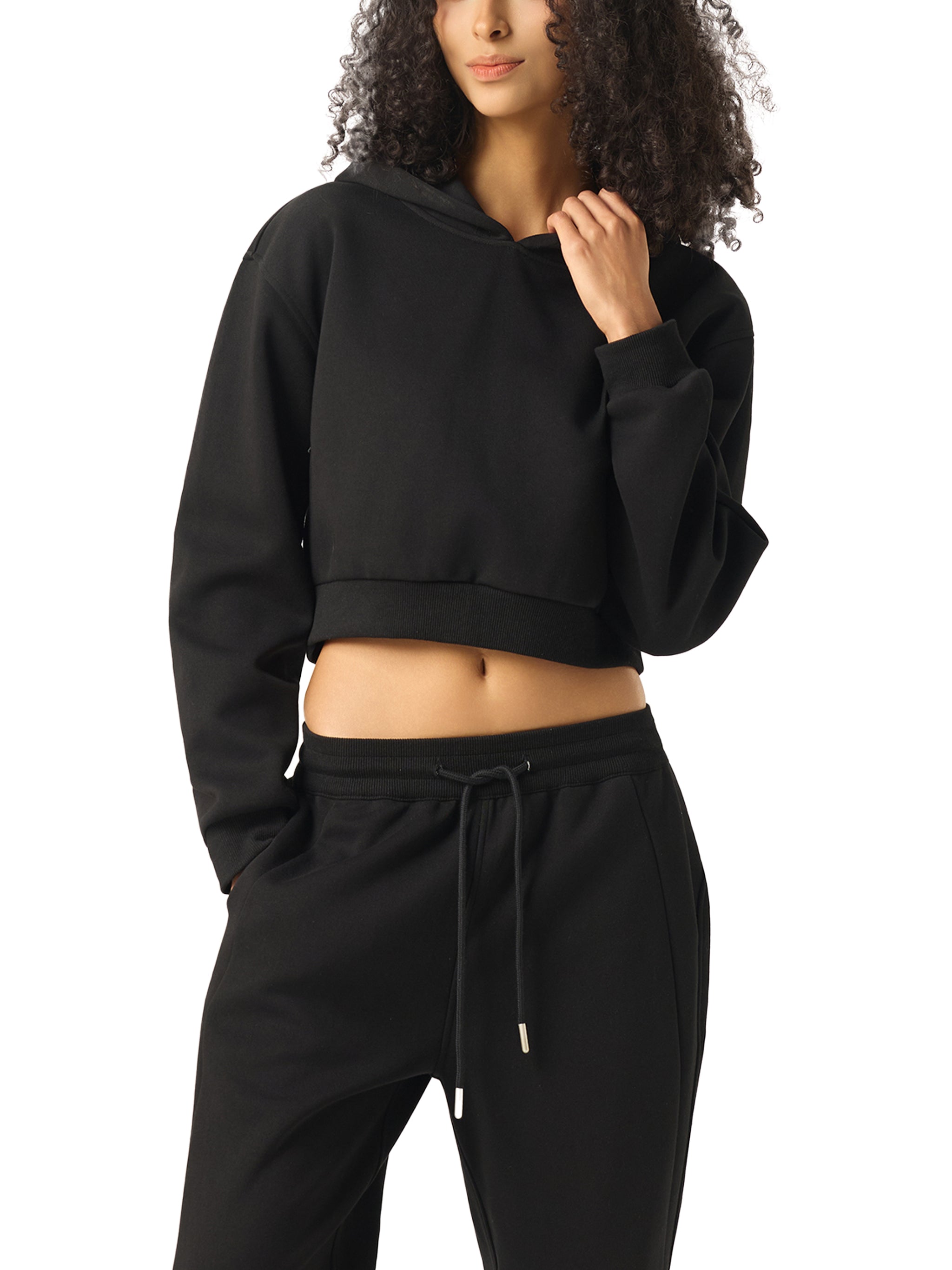 Fynco Essential Cropped Hoodie