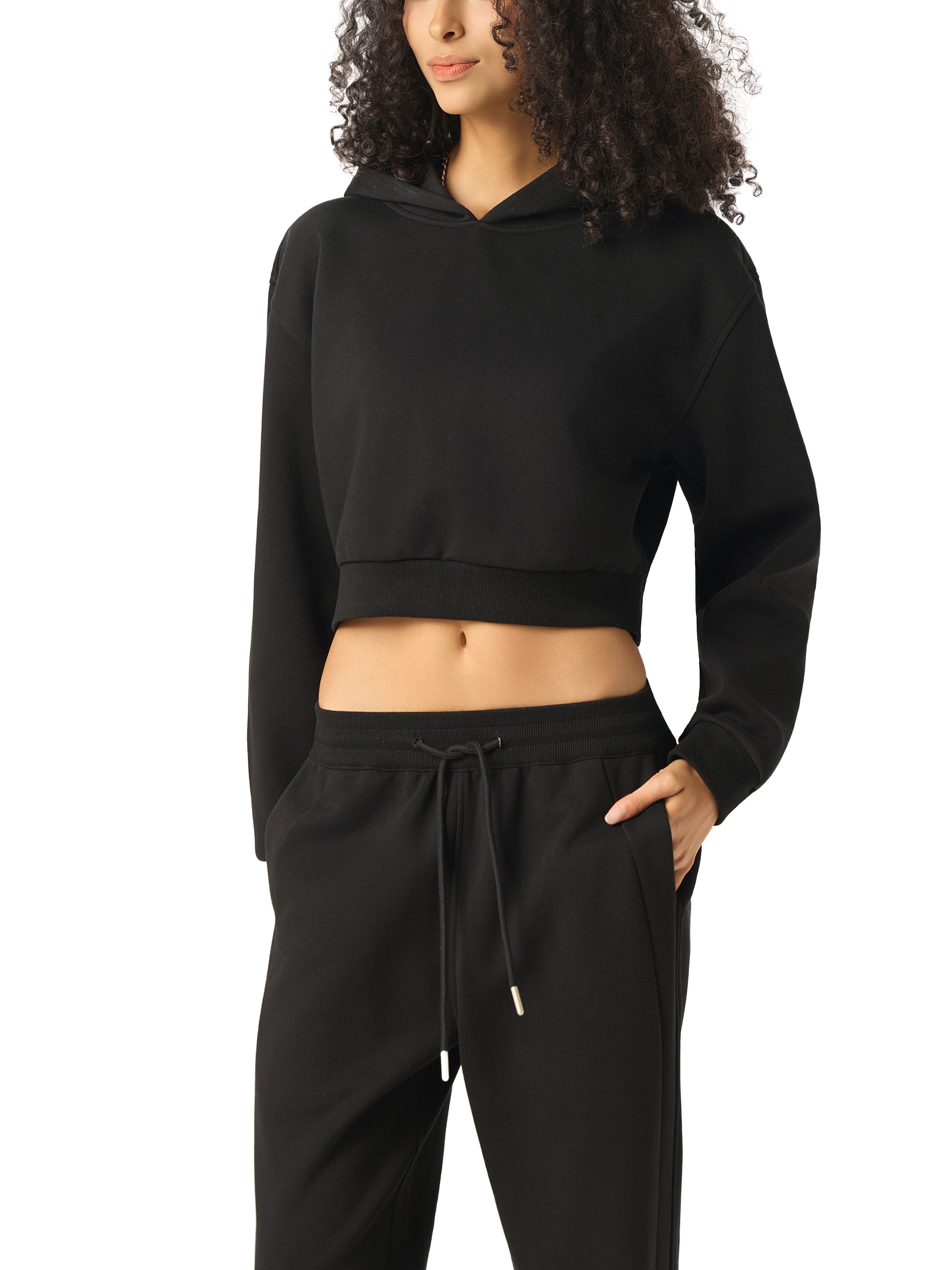 Fynco Essential Cropped Hoodie