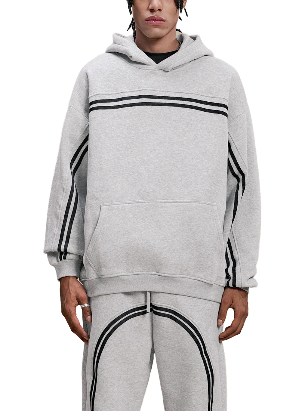 Fynco Sun Fade Contrast Tape Fleece Hoodie