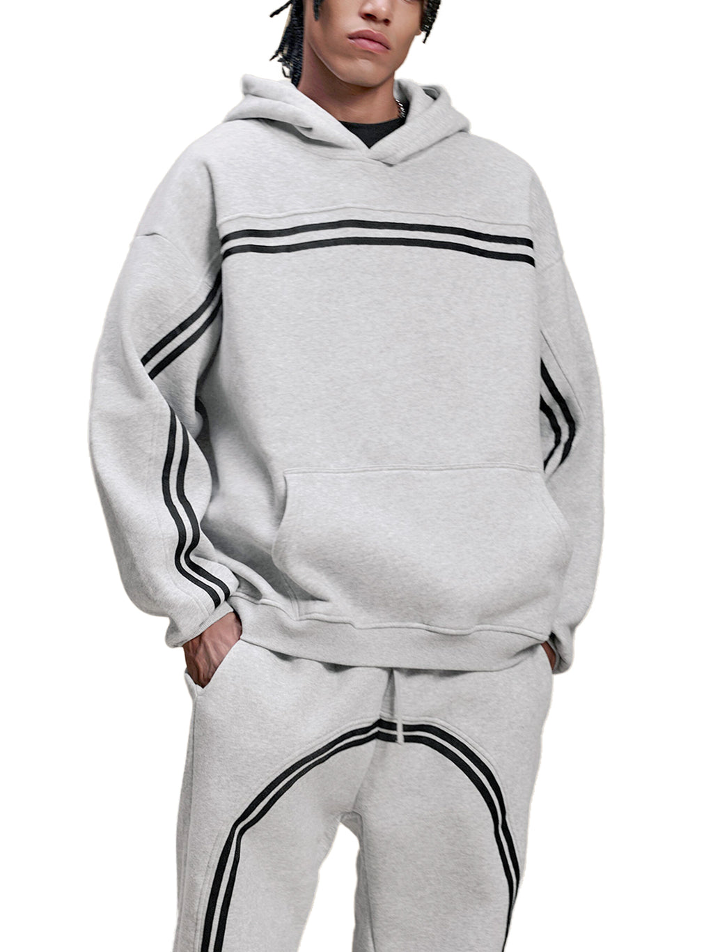 Fynco Sun Fade Contrast Tape Fleece Hoodie