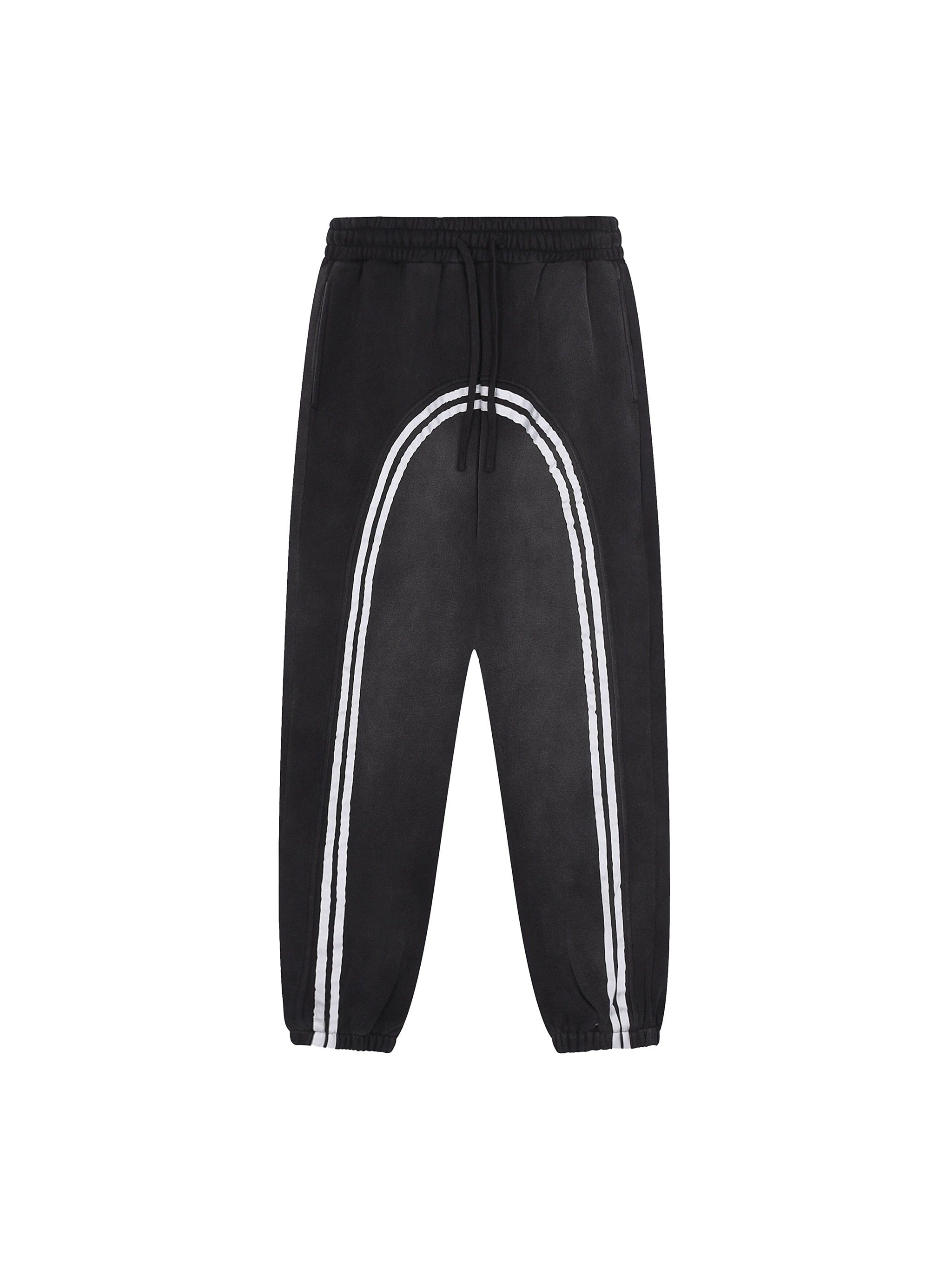 Fynco Sun Fade Contrast Tape Fleece Jogged Sweatpants