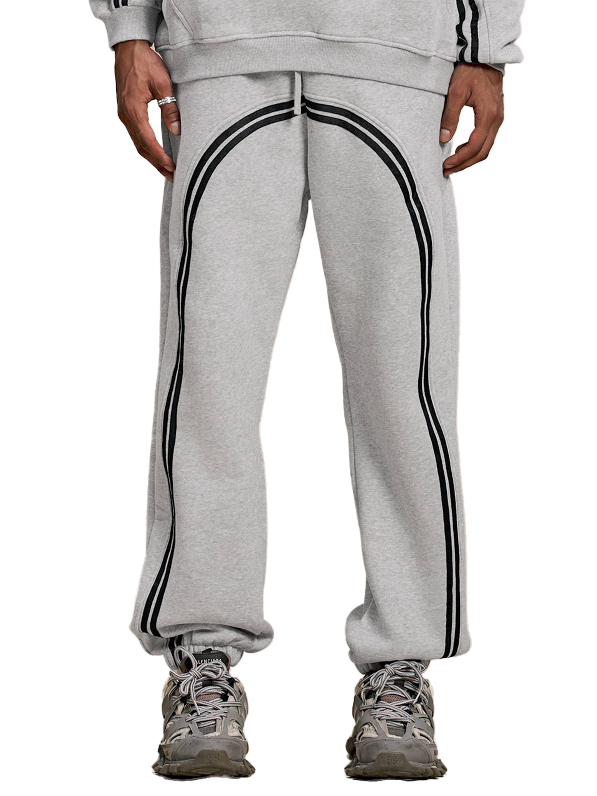 Fynco Sun Fade Contrast Tape Fleece Jogged Sweatpants