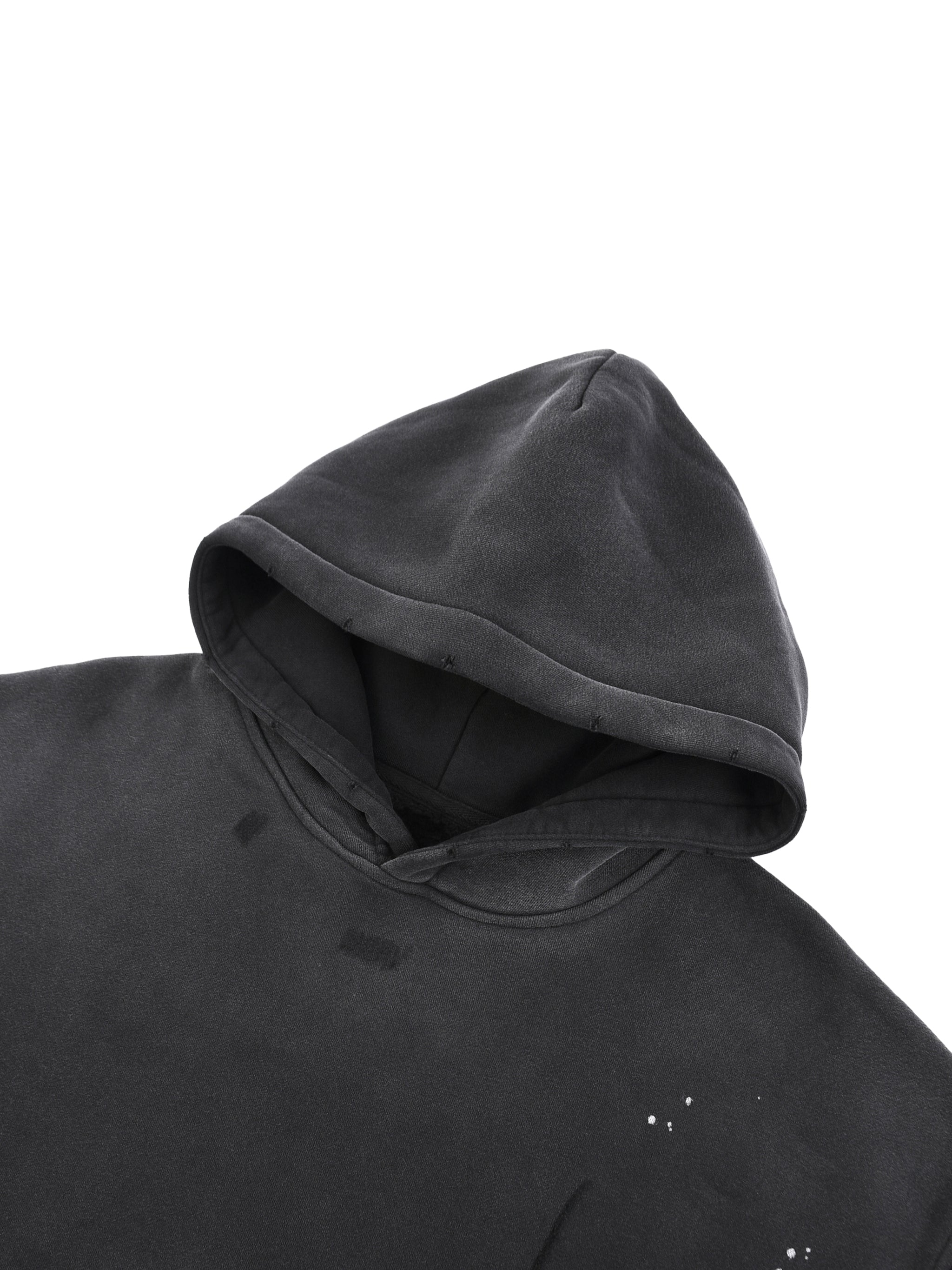 Fynco Vintage Washed Frayed Fleece Hoodie