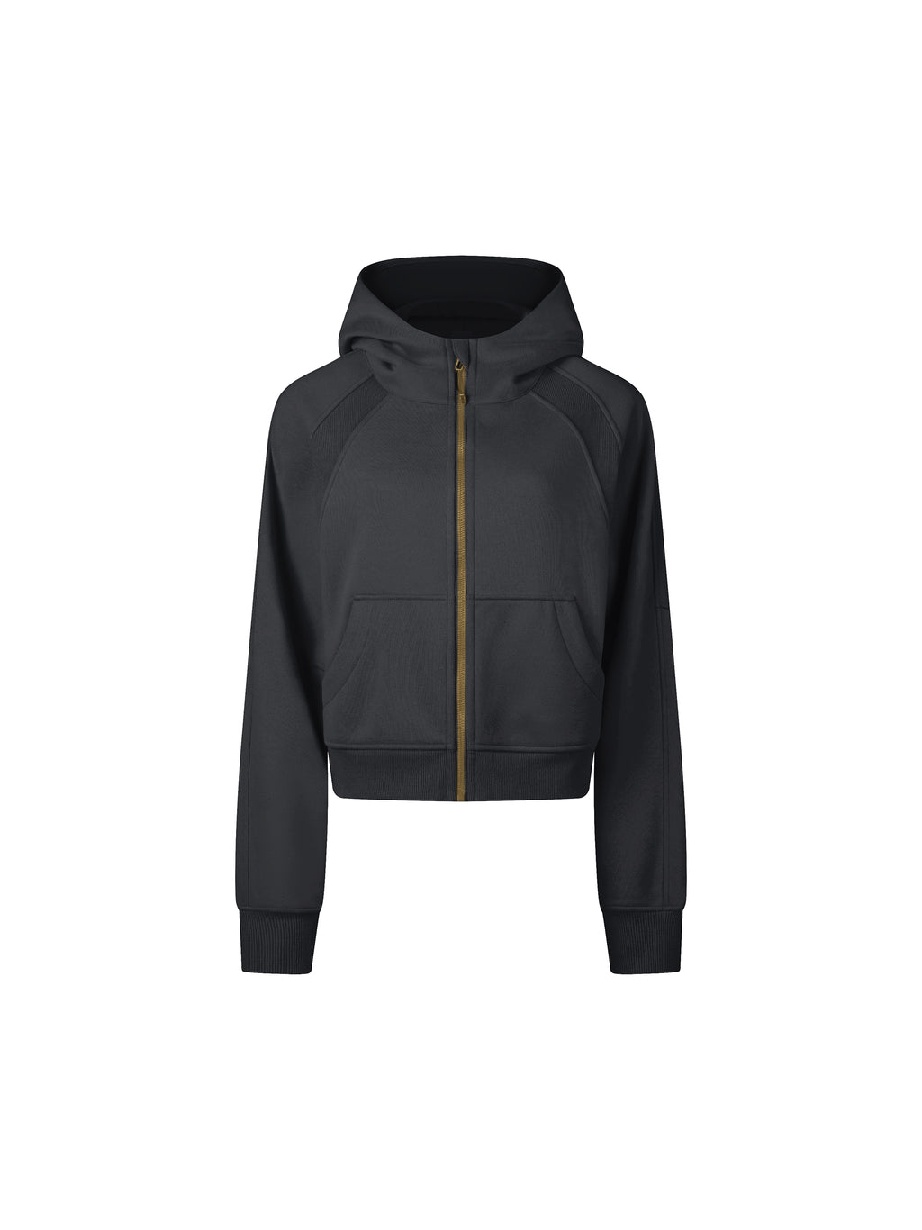 Fynco Cropped Zip-Through Hoodie