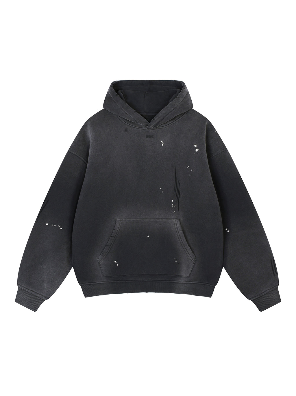 Fynco Vintage Washed Frayed Fleece Hoodie