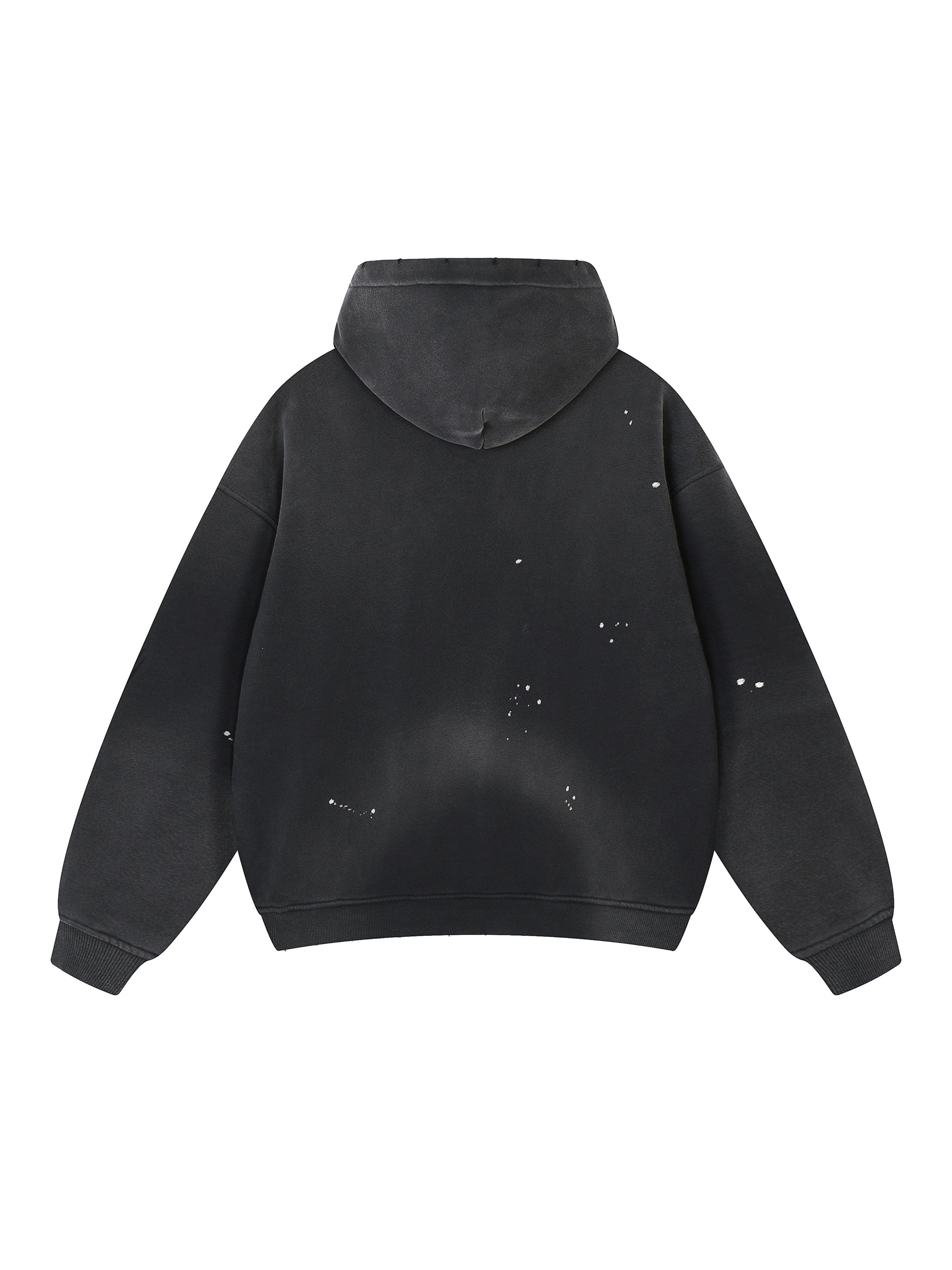 Fynco Vintage Washed Frayed Fleece Hoodie