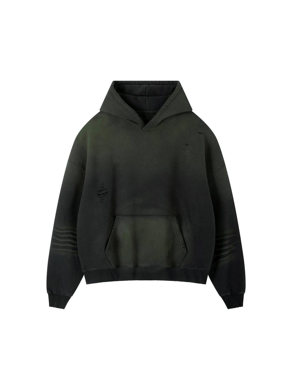 Fynco Frayed Sunfade Boxy Fleece Hoodie