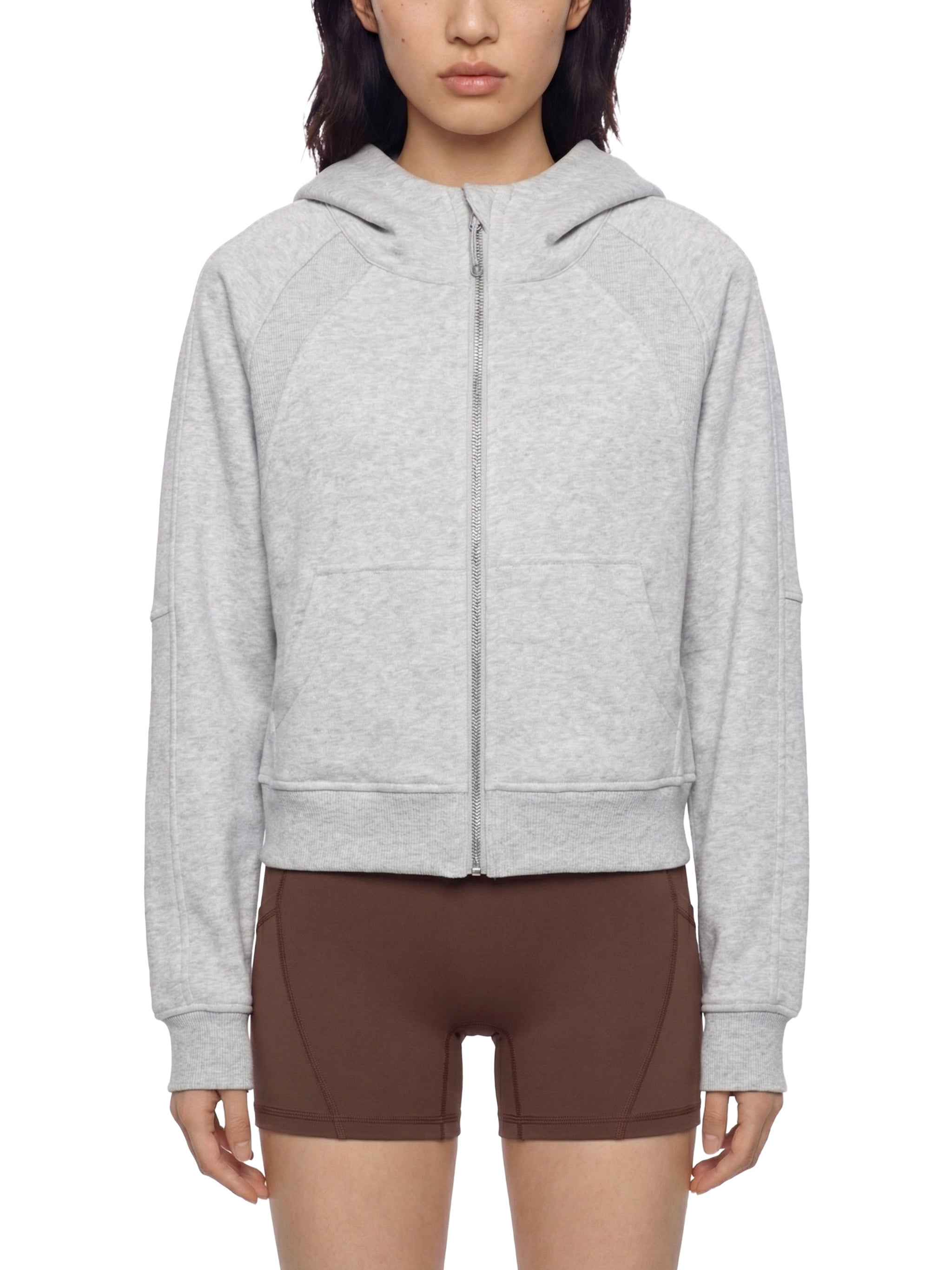Fynco Cropped Zip-Through Hoodie