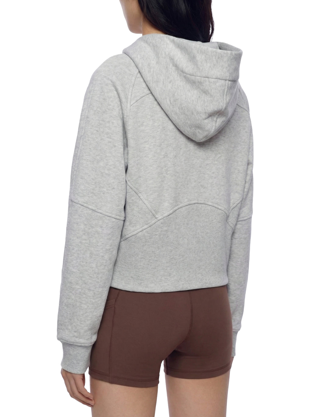 Fynco Cropped Zip-Through Hoodie