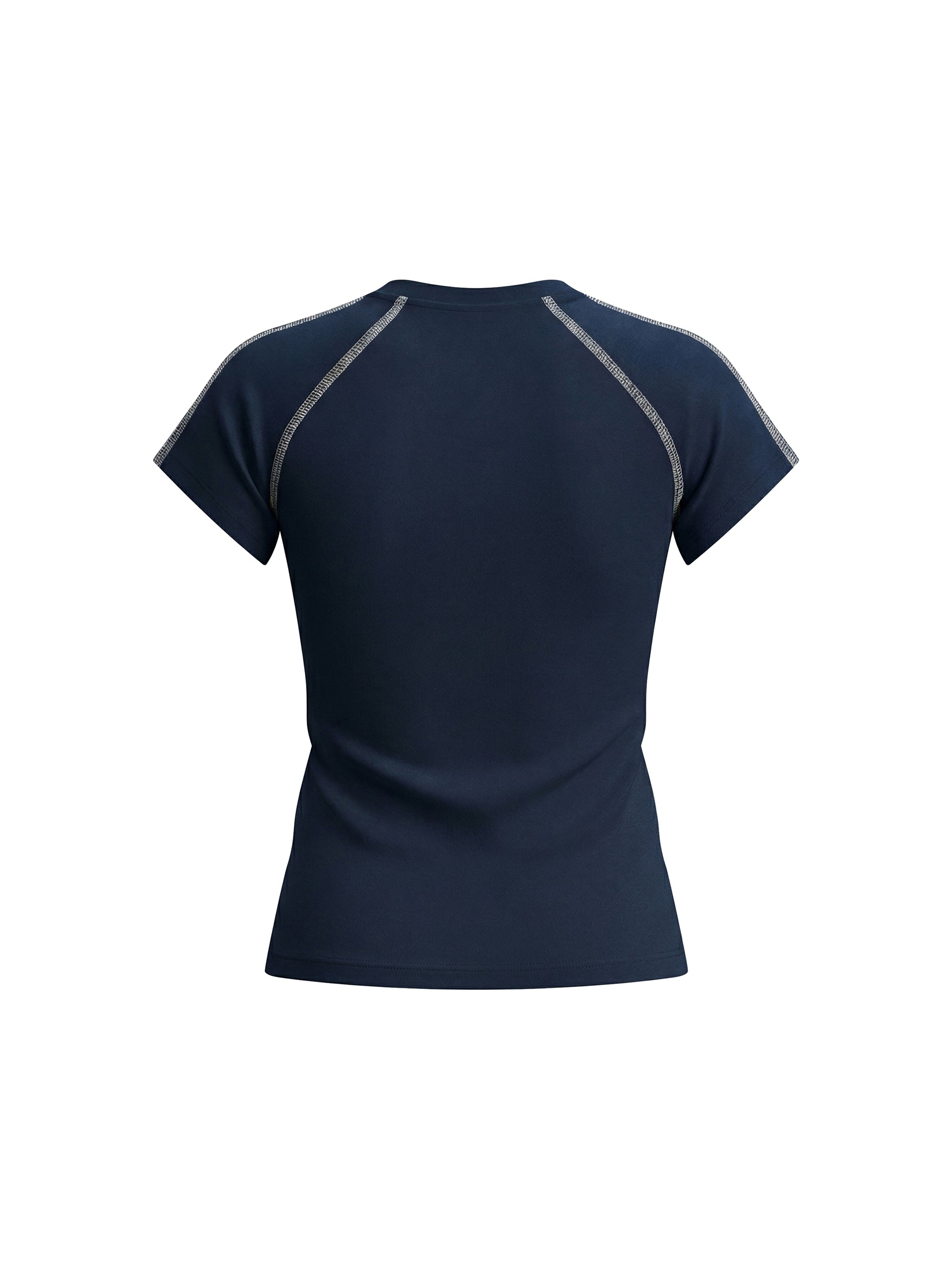 Fynco Women's Contrast Stitch Raglan T-Shirt
