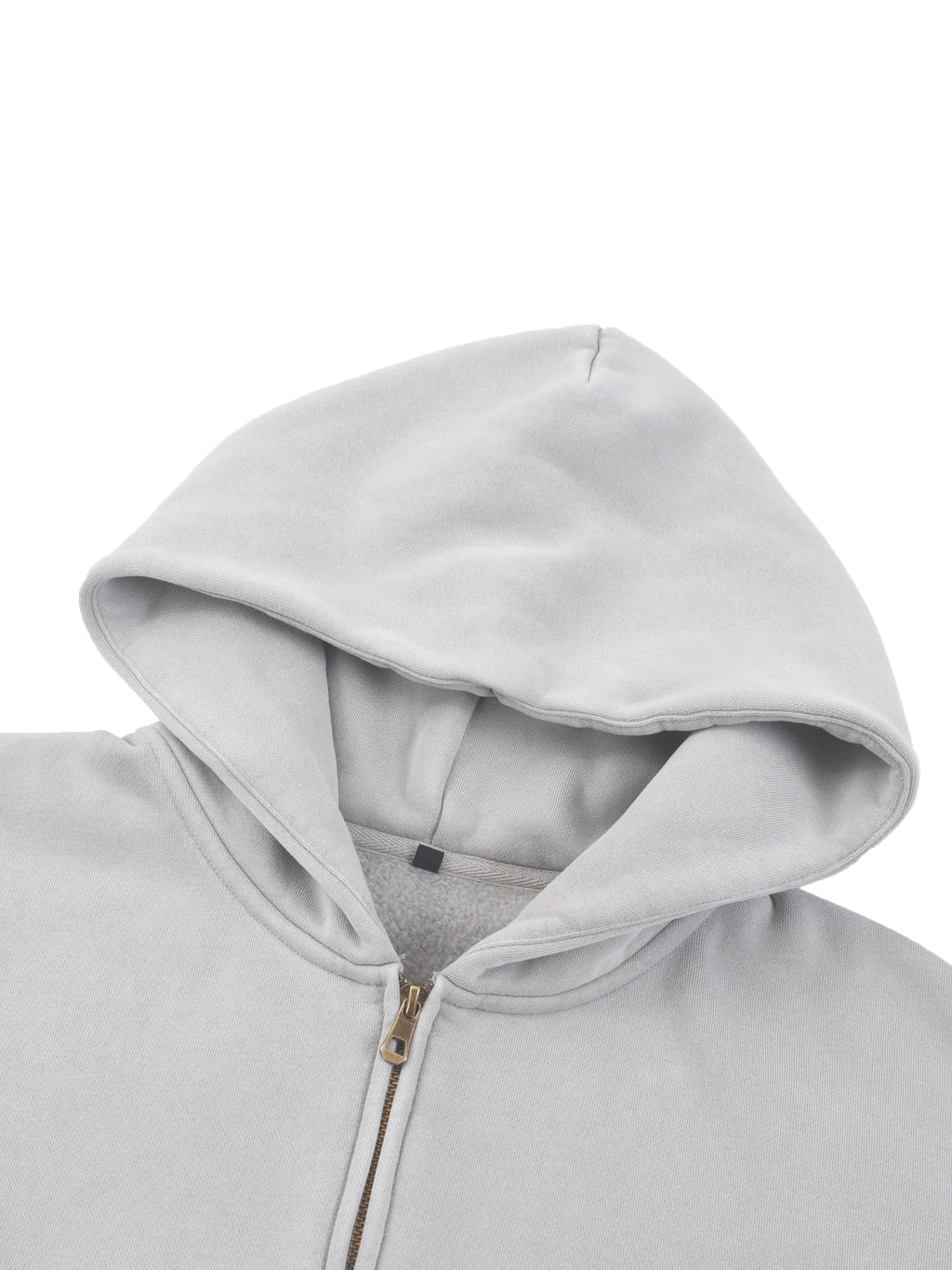 Fynco Sunfade Two-way Zipper Boxy Fleece Hoodie