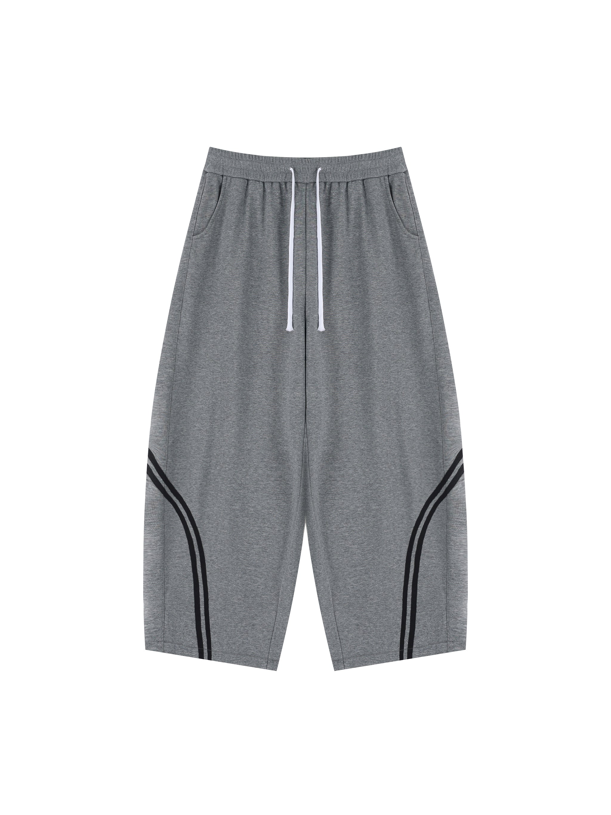 Fynco Unisex Wide Leg Piping Sweatpants