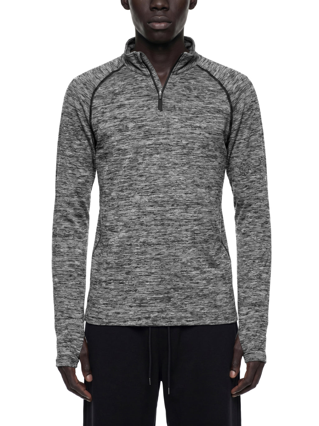 Fynco Men's Quarter-Zip Performance Long Sleeve T-Shirt