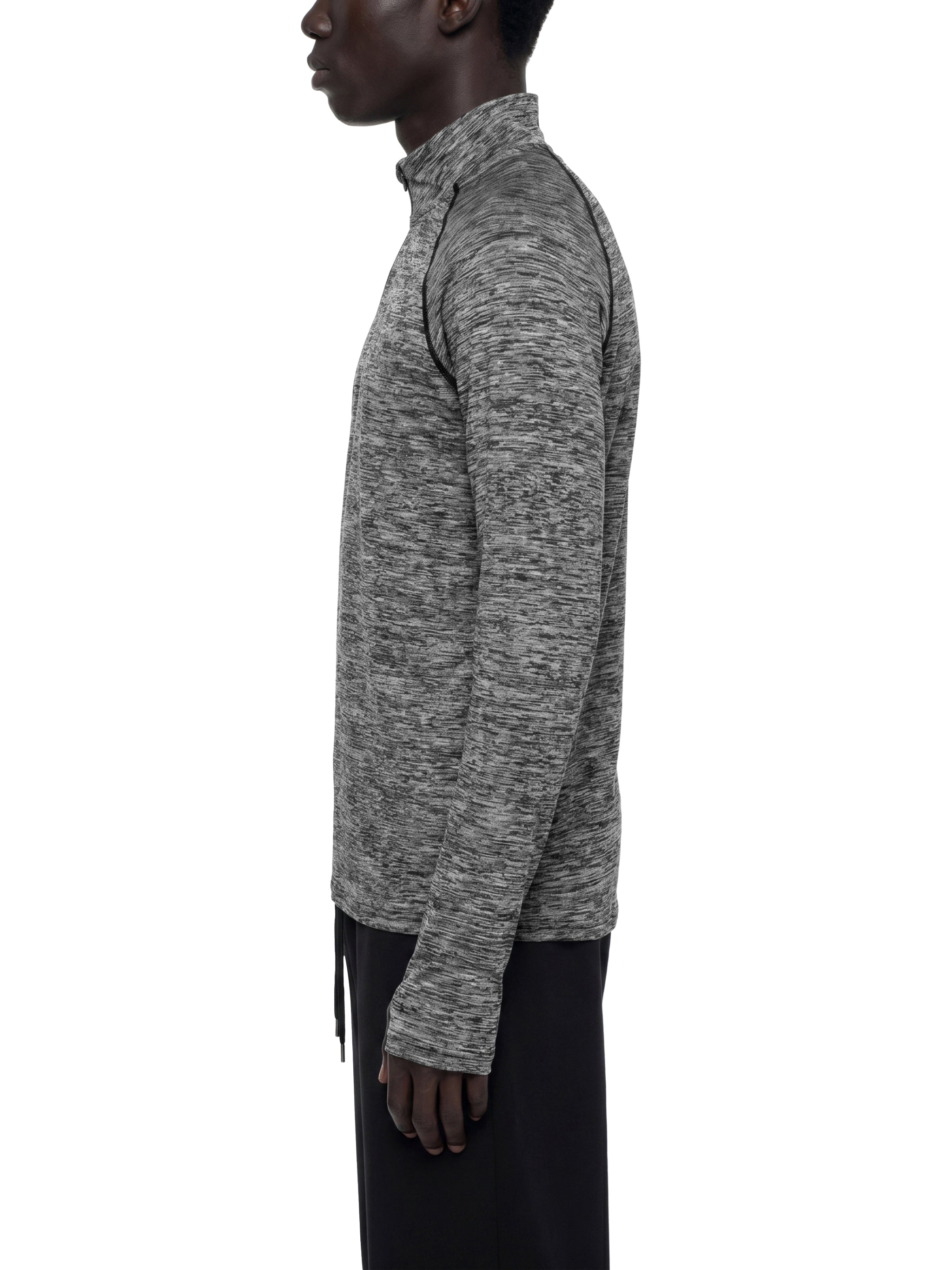 Fynco Men's Quarter-Zip Performance Long Sleeve T-Shirt