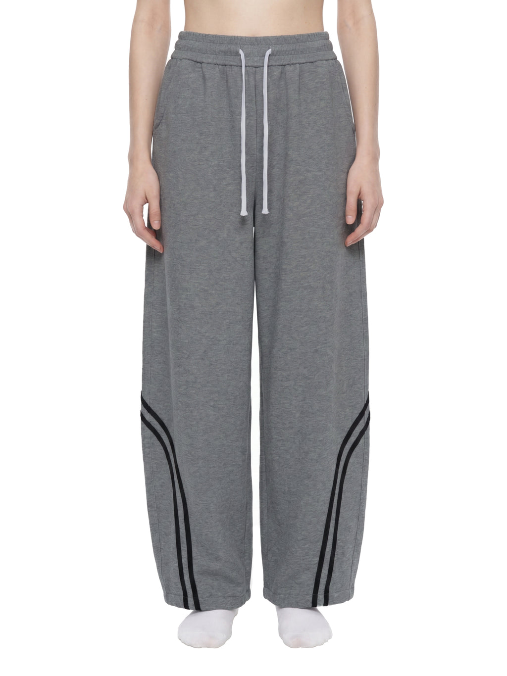 Fynco Unisex Wide Leg Piping Sweatpants
