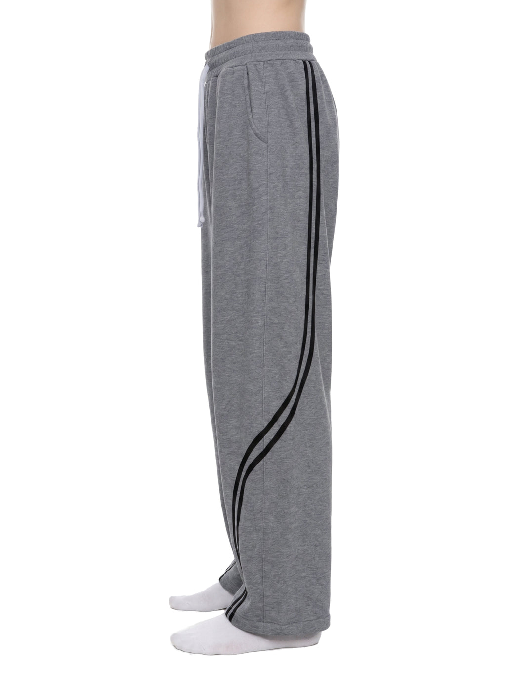 Fynco Unisex Wide Leg Piping Sweatpants