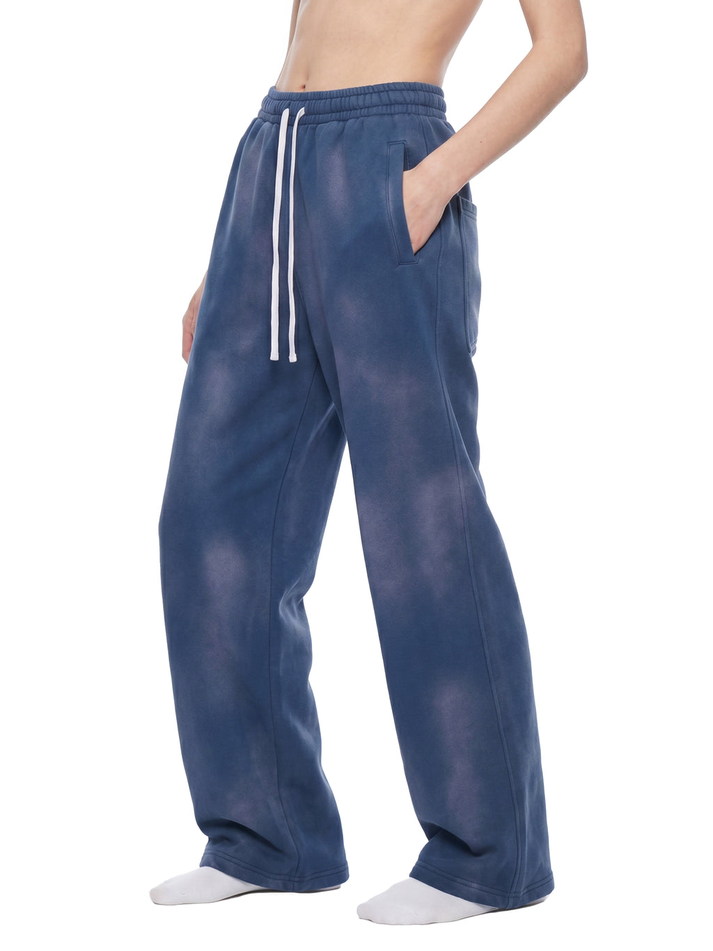 Fynco Unisex Sunfade Wide Leg Fleece Sweatpants